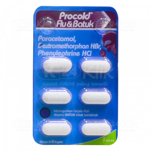 Procold Flu Dan Batuk Tablet (per Strip)